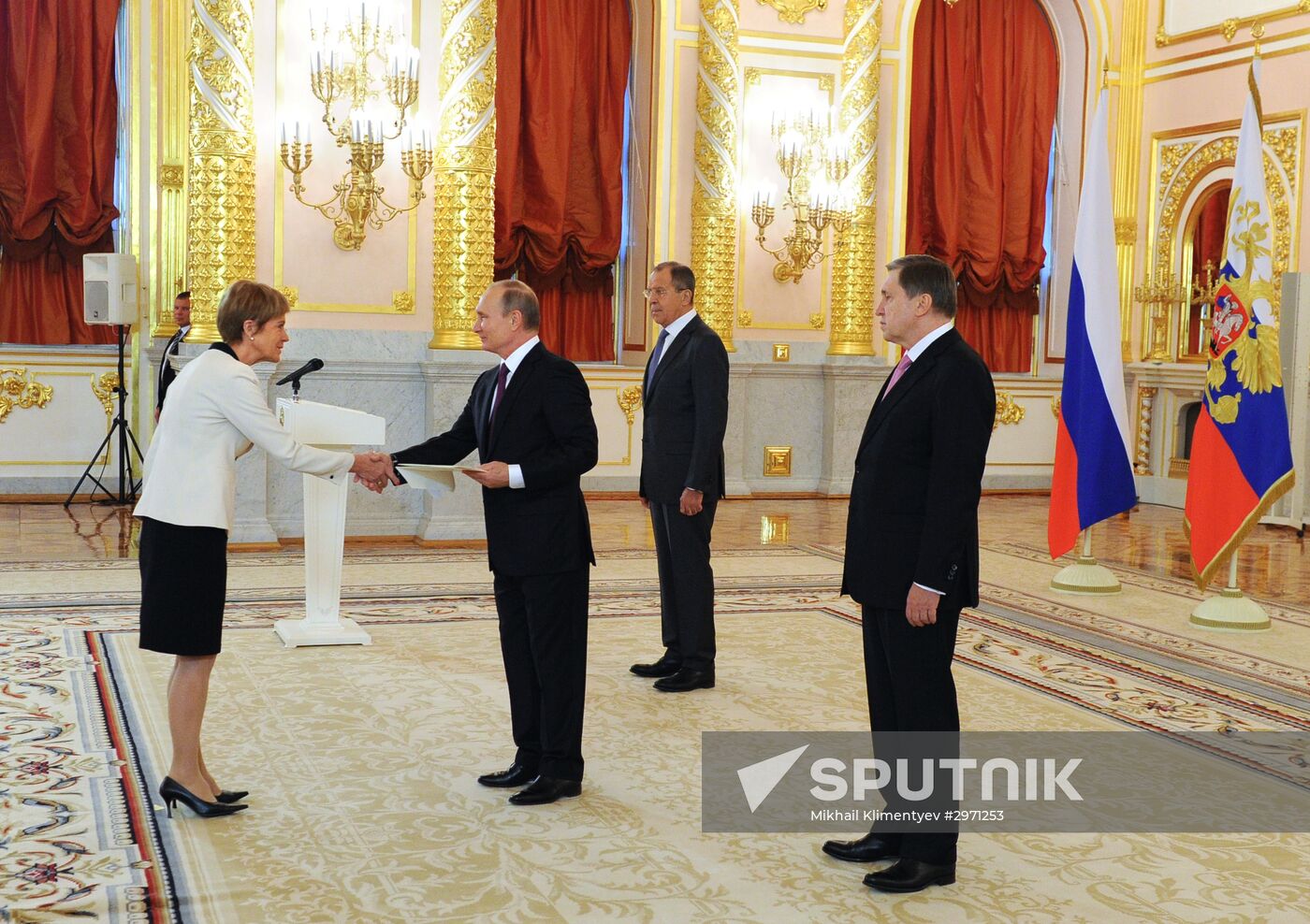 President Vladimir Putin receives credentials from 19 foreign ambassadors