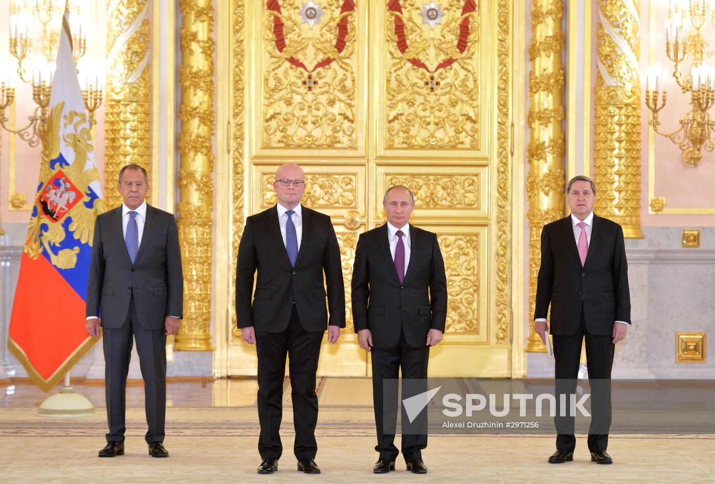 President Vladimir Putin receives credentials from 19 foreign ambassadors