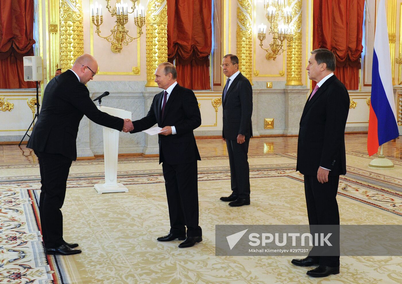 President Vladimir Putin receives credentials from 19 foreign ambassadors