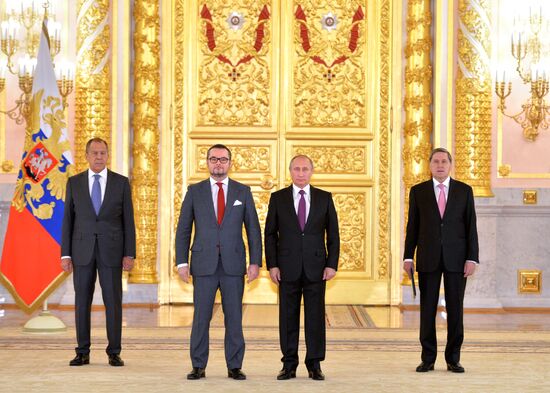 President Vladimir Putin receives credential from 19 foreign ambassadors