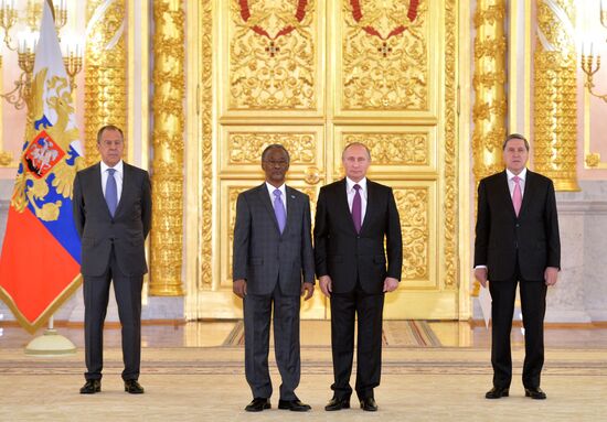 President Vladimir Putin receives credential from 19 foreign ambassadors