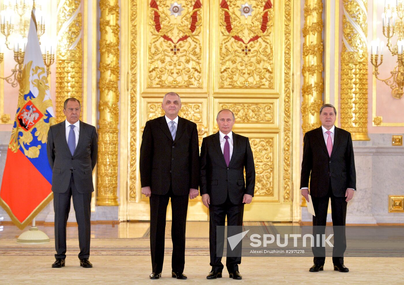 President Vladimir Putin receives credentials from 19 foreign ambassadors