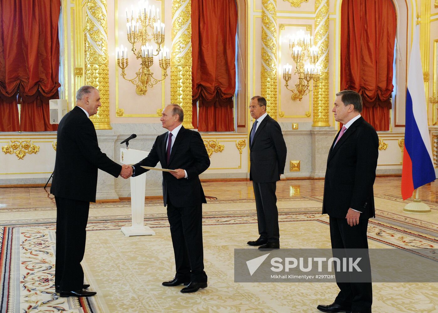 President Vladimir Putin receives credentials from 19 foreign ambassadors