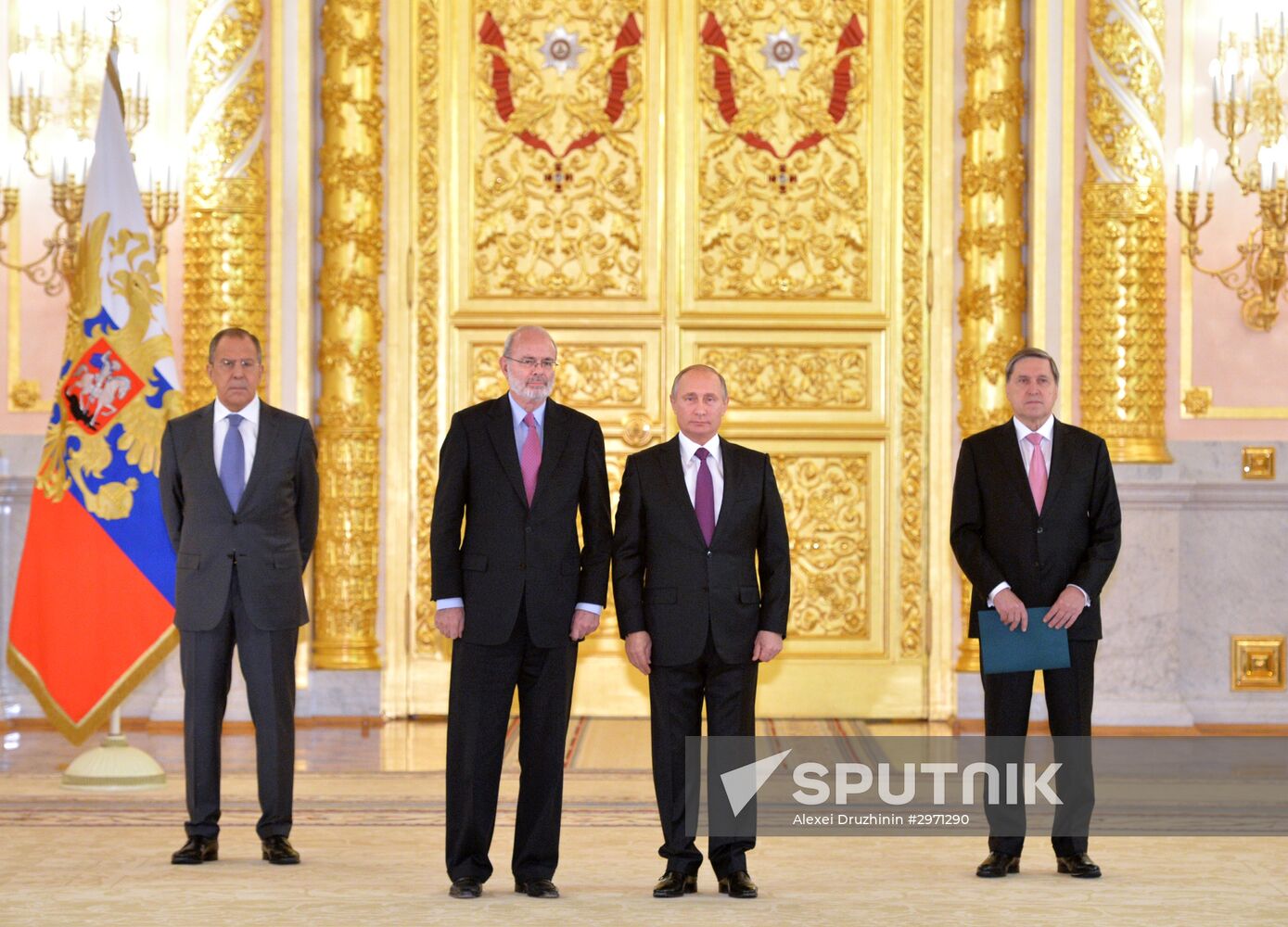 President Vladimir Putin receives credentials from 19 foreign ambassadors