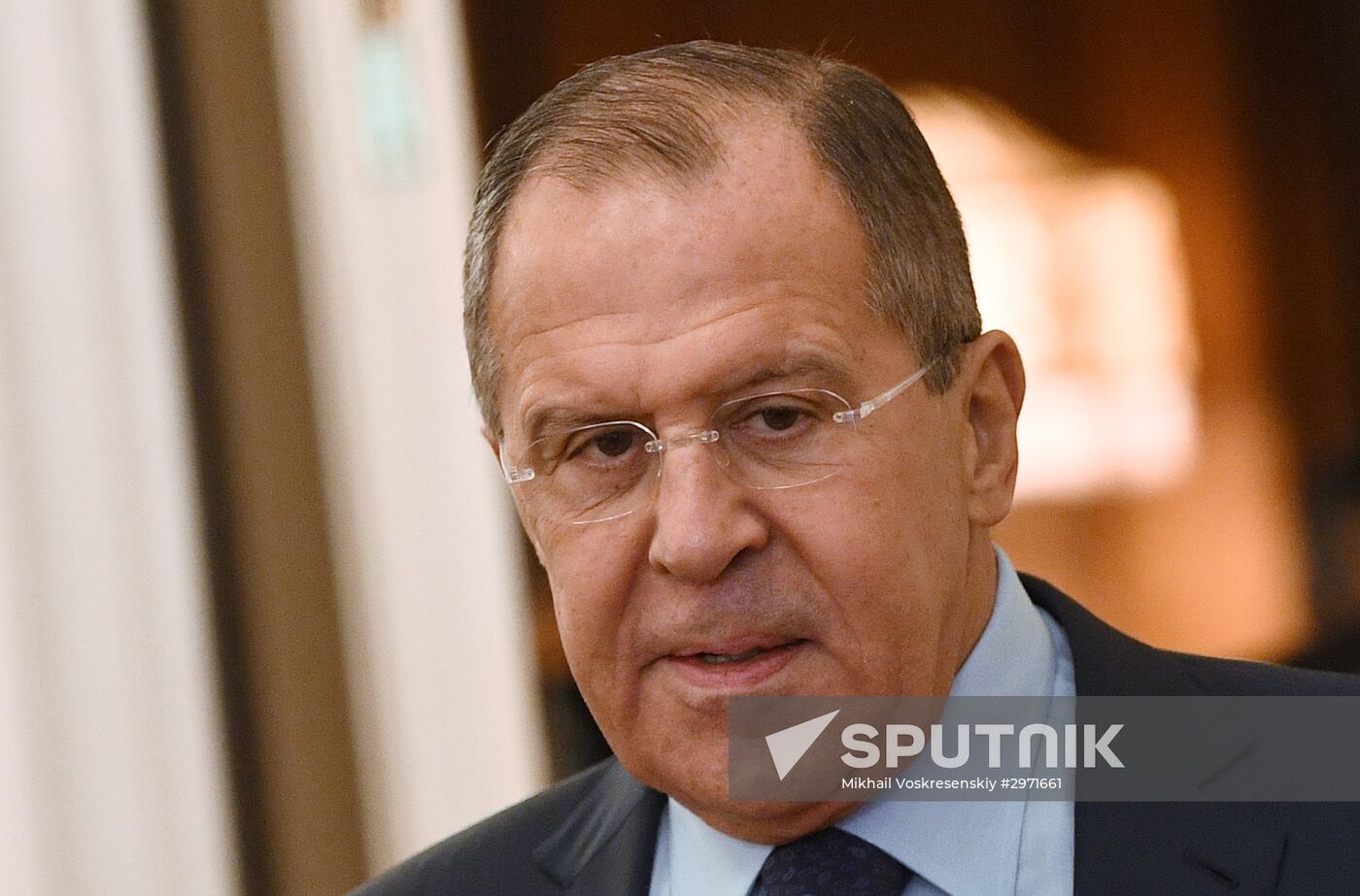 Russian Foreign Minister Sergei Lavrov meets with Foreign Minister of Benin Aurelien Agbenonci