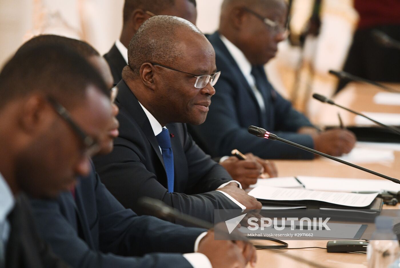 Russian Foreign Minister Sergei Lavrov meets with Foreign Minister of Benin Aurelien Agbenonci