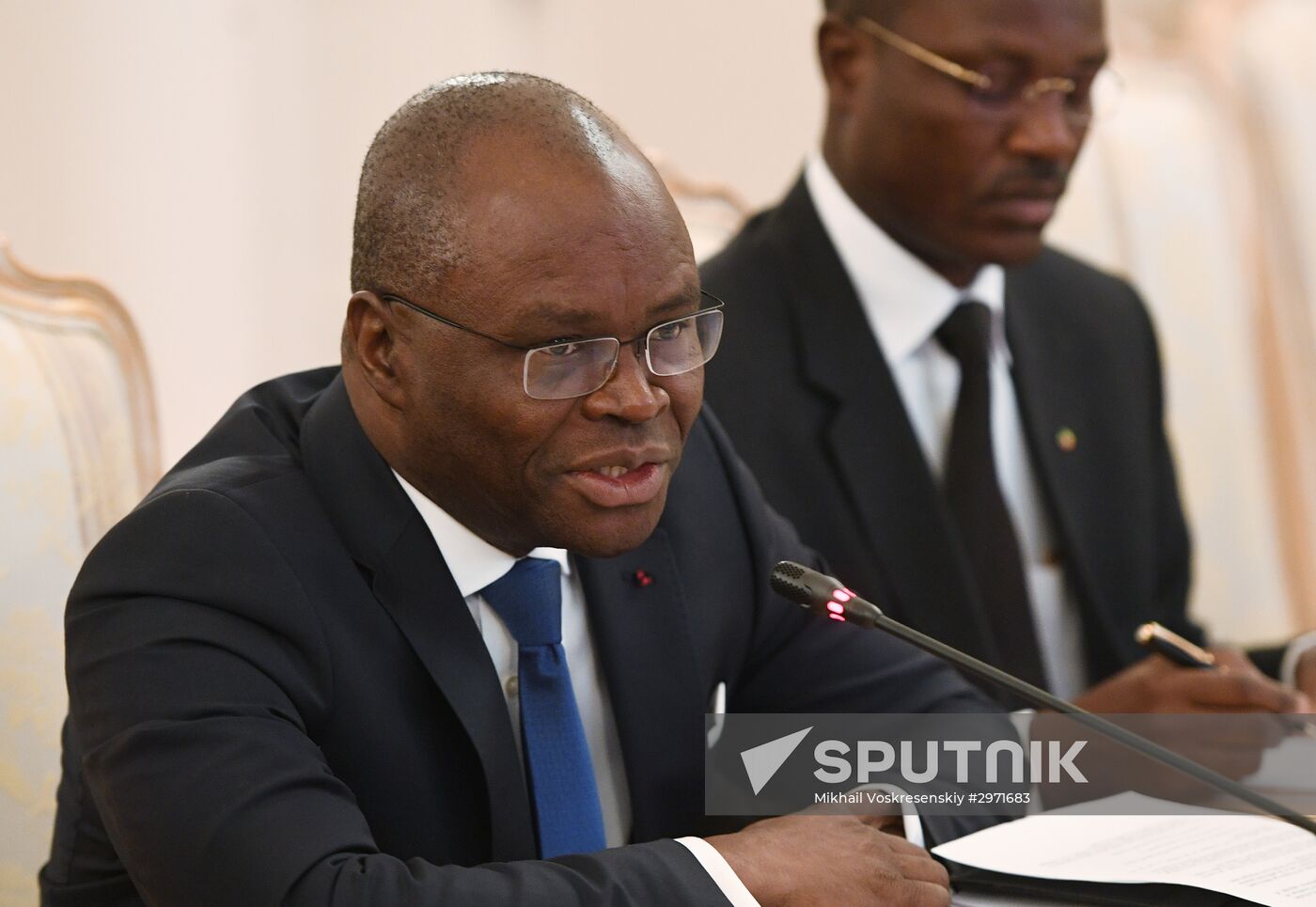 Russian Foreign Minister Sergei Lavrov meets with Foreign Minister of Benin Aurelien Agbenonci