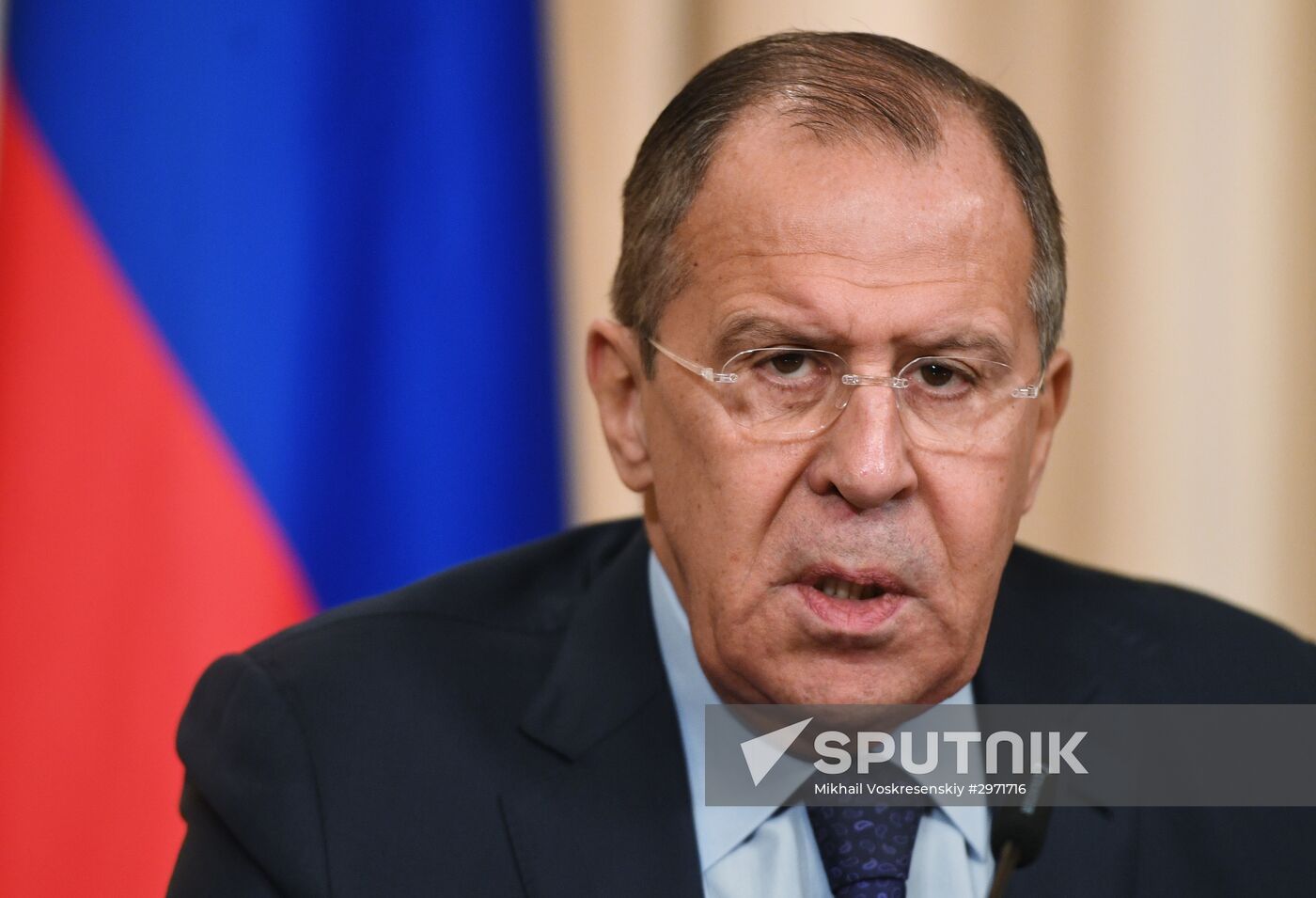 Russian Foreign Minister Sergei Lavrov meets with Foreign Minister of Benin Aurelien Agbenonci