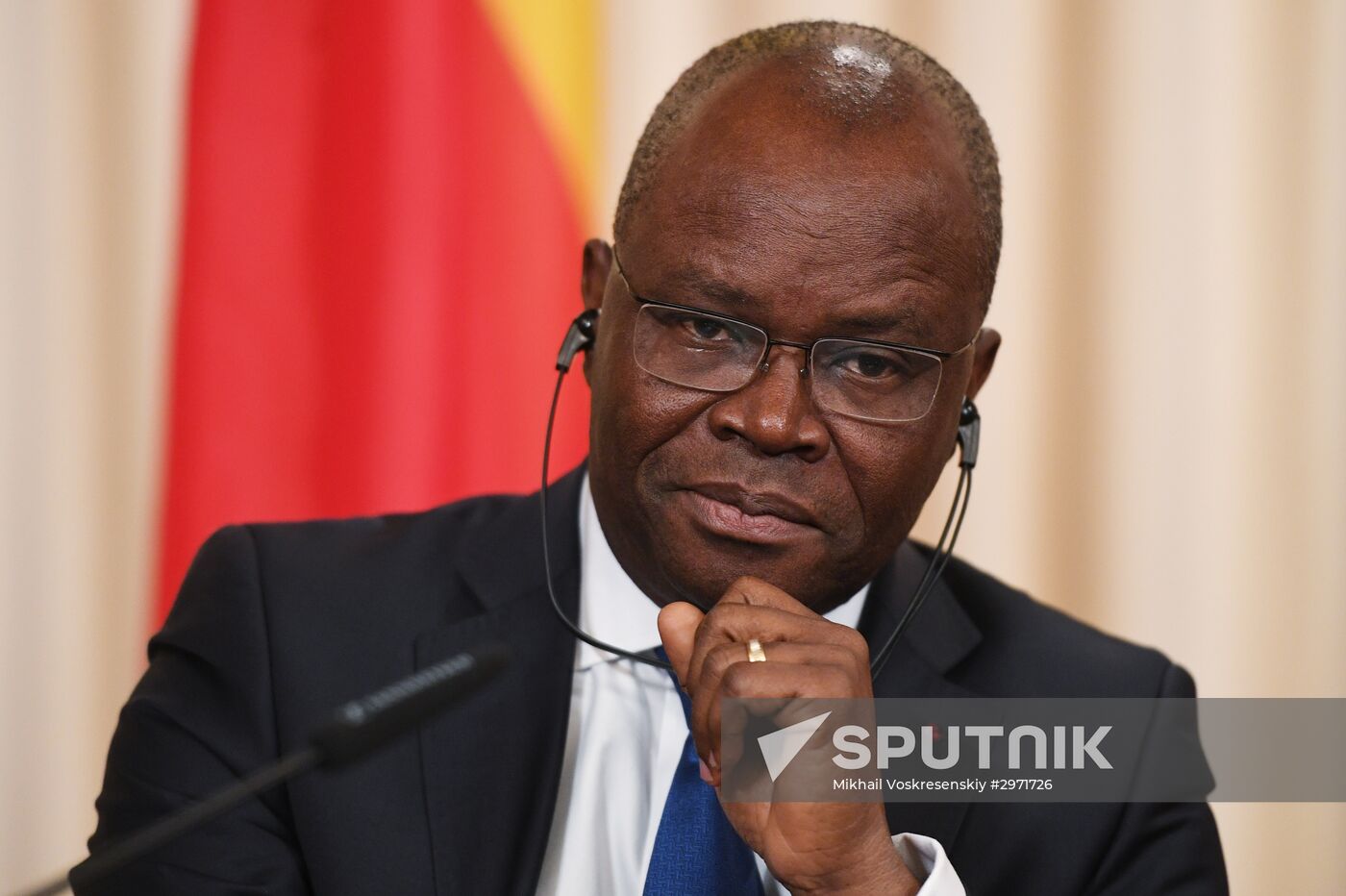 Russian Foreign Minister Sergei Lavrov meets with Foreign Minister of Benin Aurelien Agbenonci