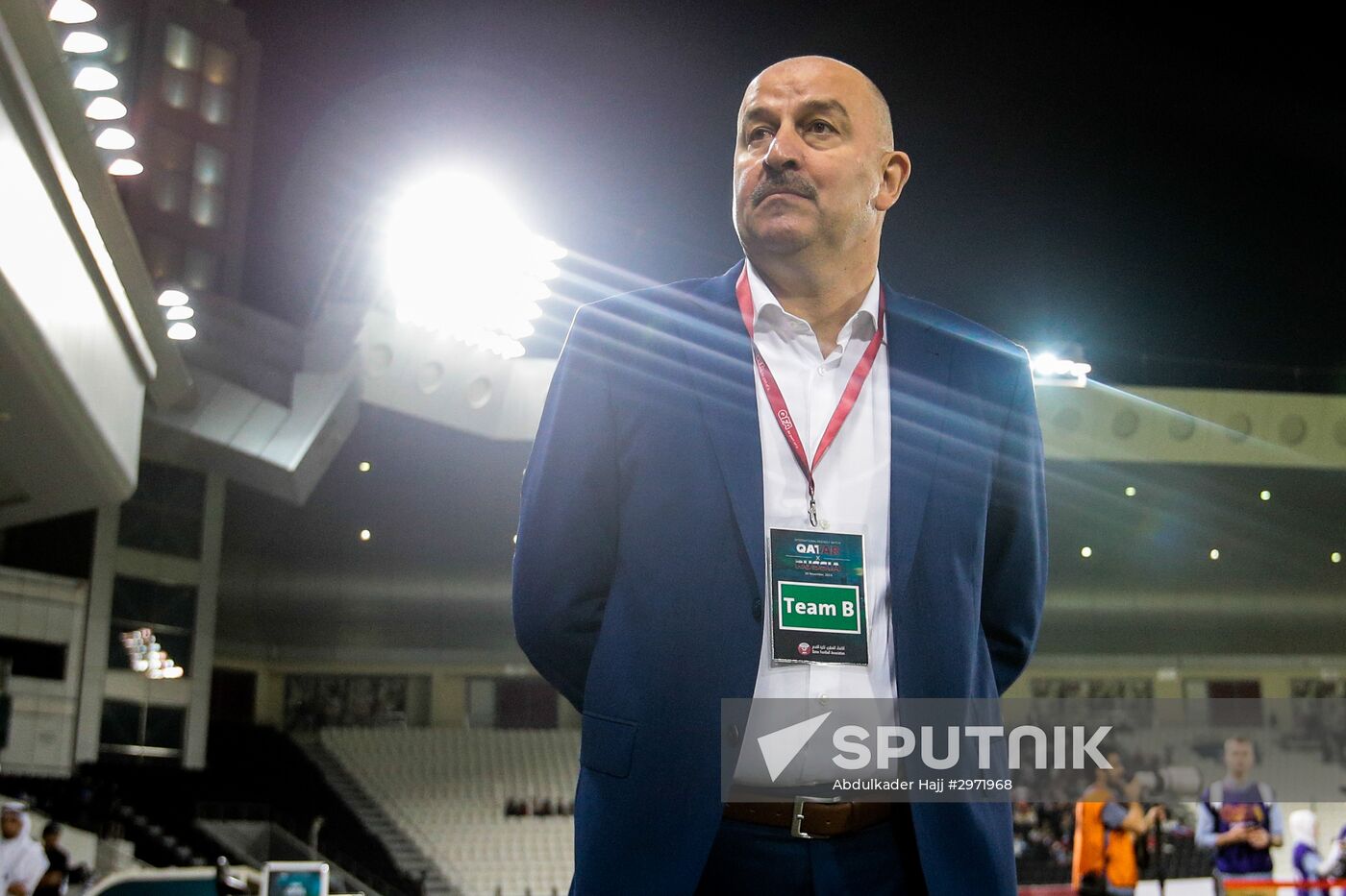 Football. Qatar vs. Russia international friendly match