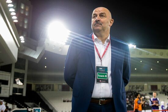 Football. Qatar vs. Russia international friendly match