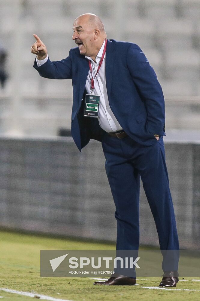 Football. Qatar vs. Russia international friendly match