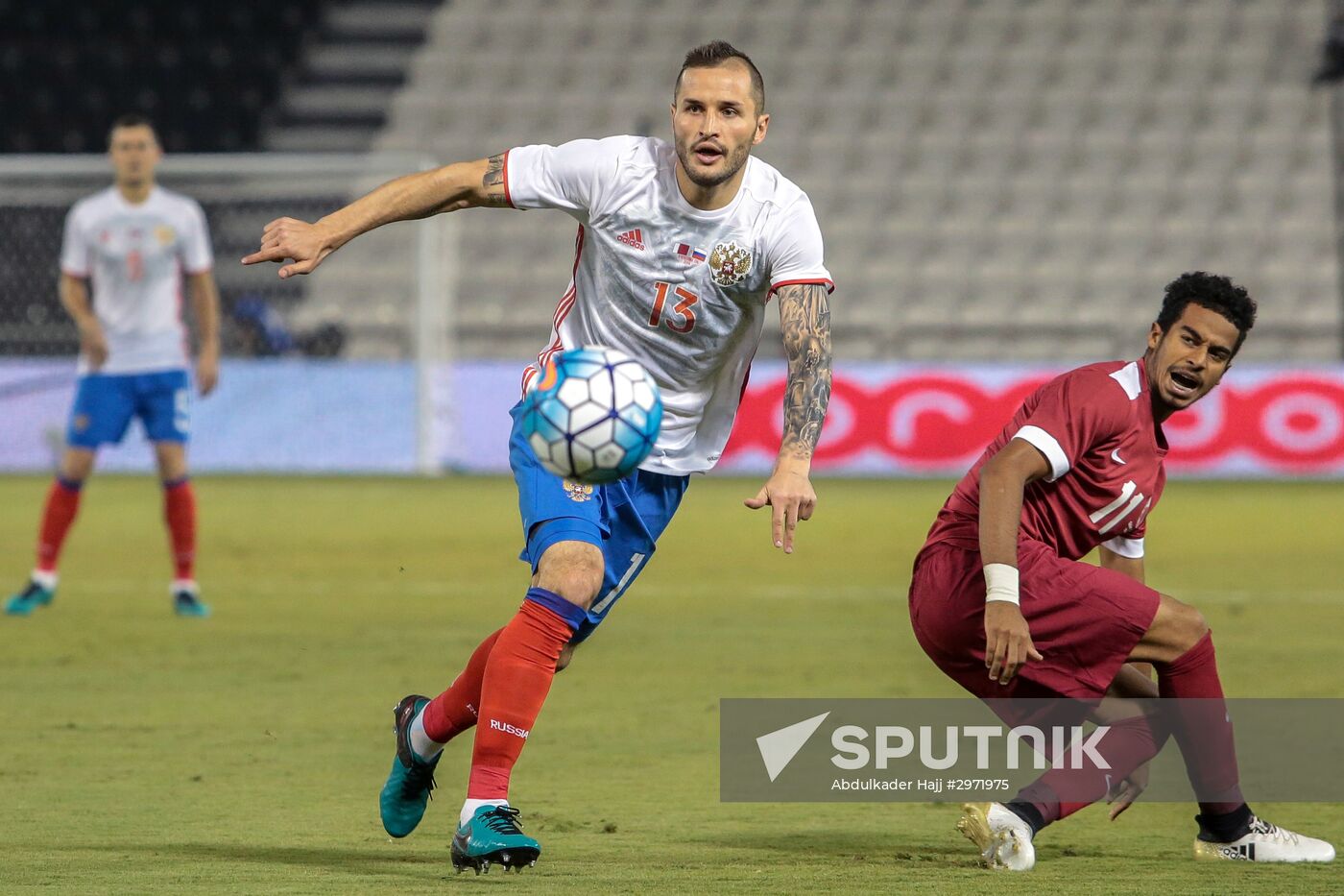 Football. Qatar vs. Russia international friendly match