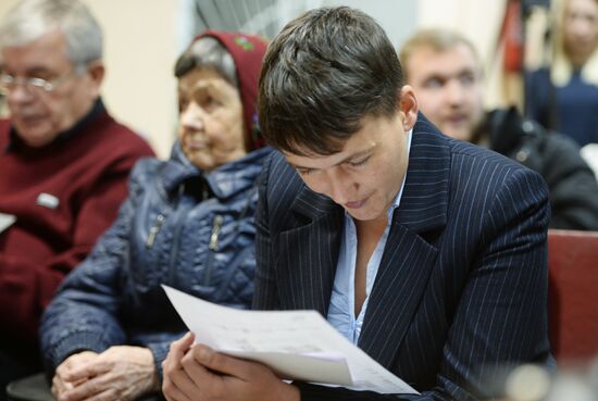 Savchenko testifies in Kiev court in case against LPR head Plotnitsky