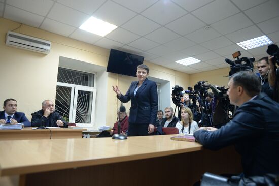 Savchenko testifies in Kiev court in case against LPR head Plotnitsky