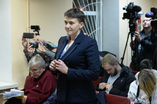 Savchenko testifies in Kiev court in case against LPR head Plotnitsky