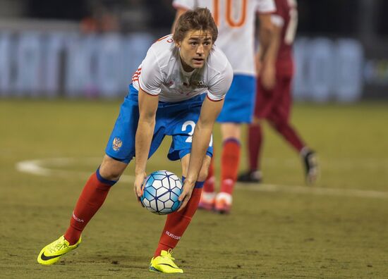 Qatar vs. Russia friendly football match