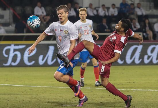 Qatar vs. Russia friendly football match