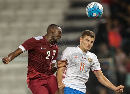 Qatar vs. Russia friendly football match