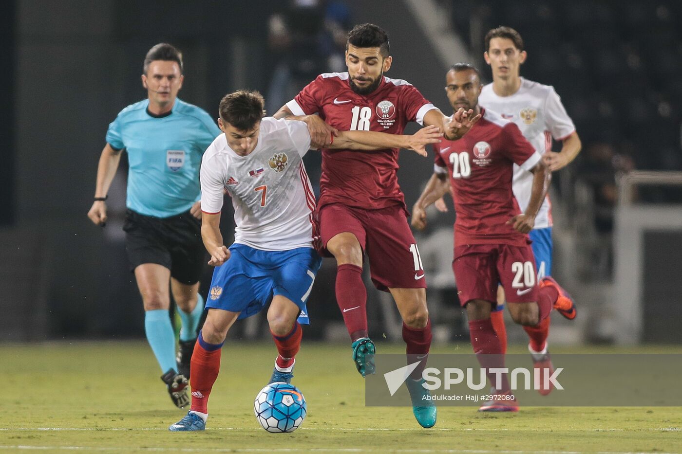 Qatar vs. Russia friendly football match