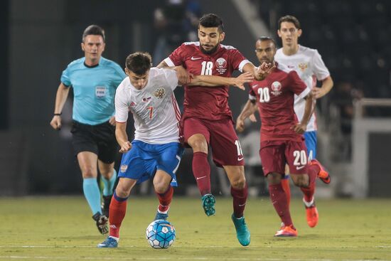Qatar vs. Russia friendly football match