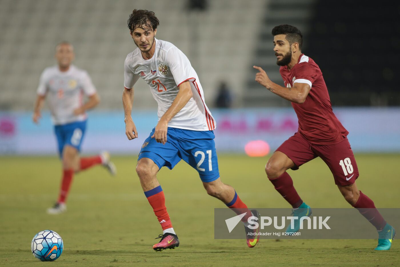Qatar vs. Russia friendly football match