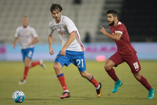 Qatar vs. Russia friendly football match