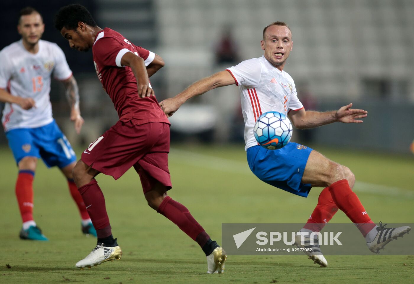 Qatar vs. Russia friendly football match