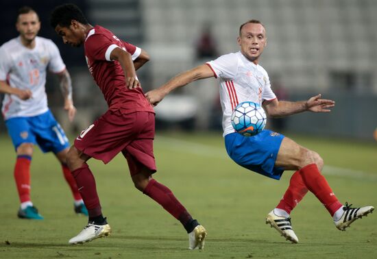 Qatar vs. Russia friendly football match