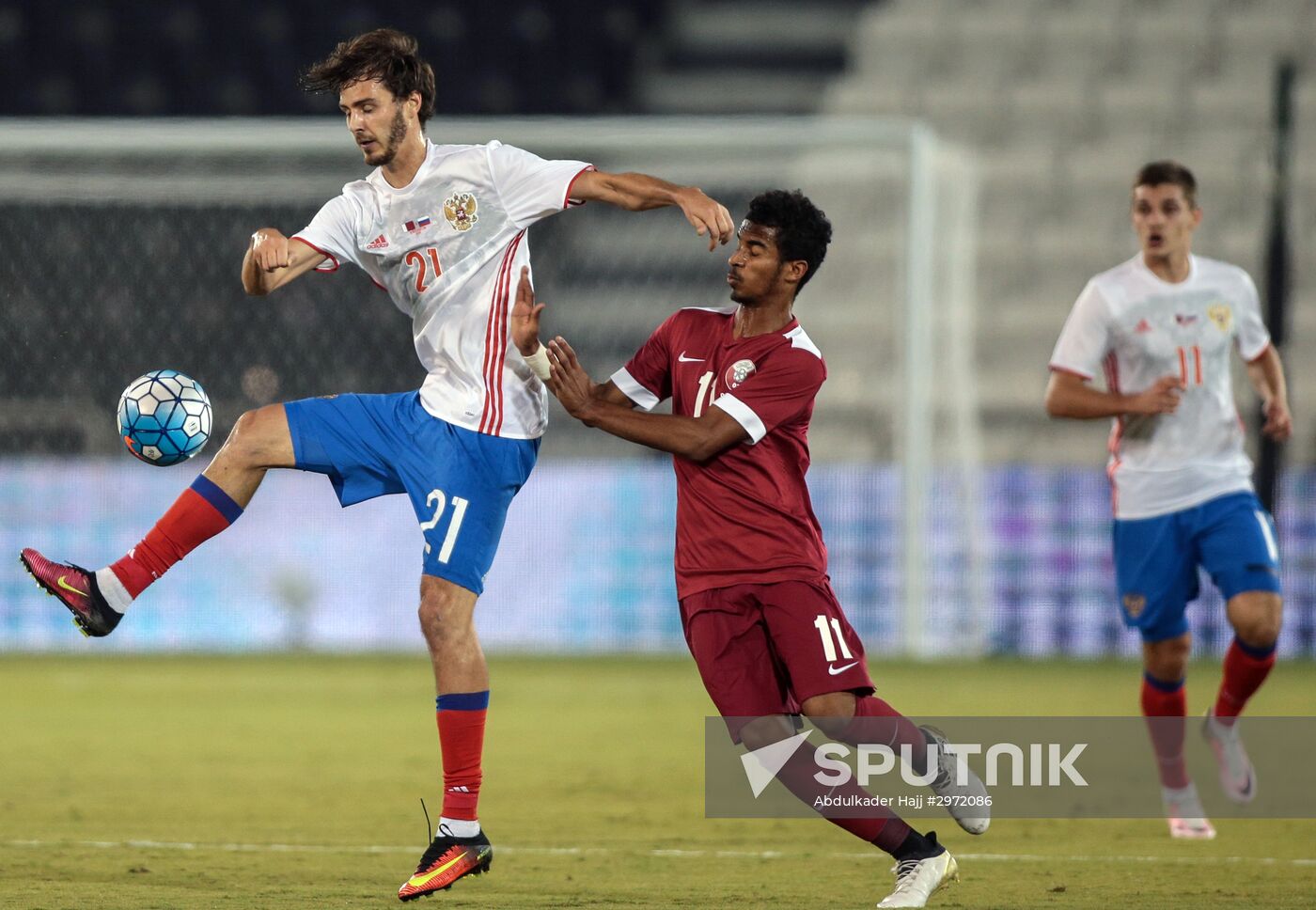 Qatar vs. Russia friendly football match