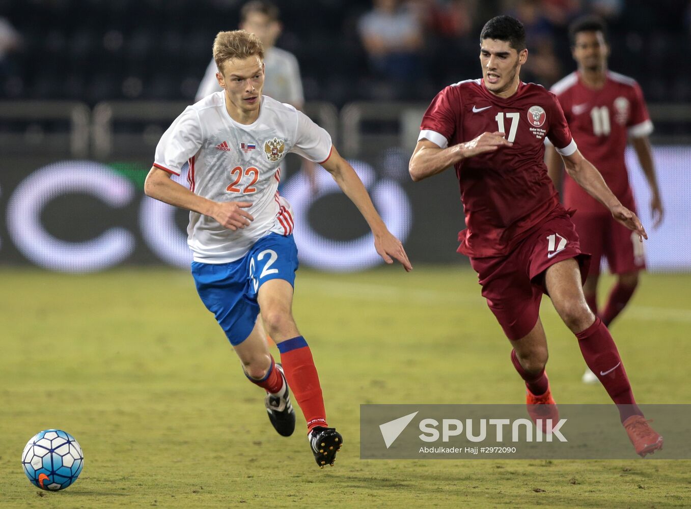 Qatar vs. Russia friendly football match