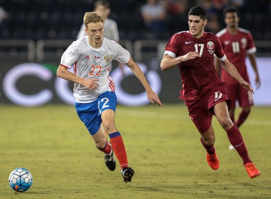 Qatar vs. Russia friendly football match