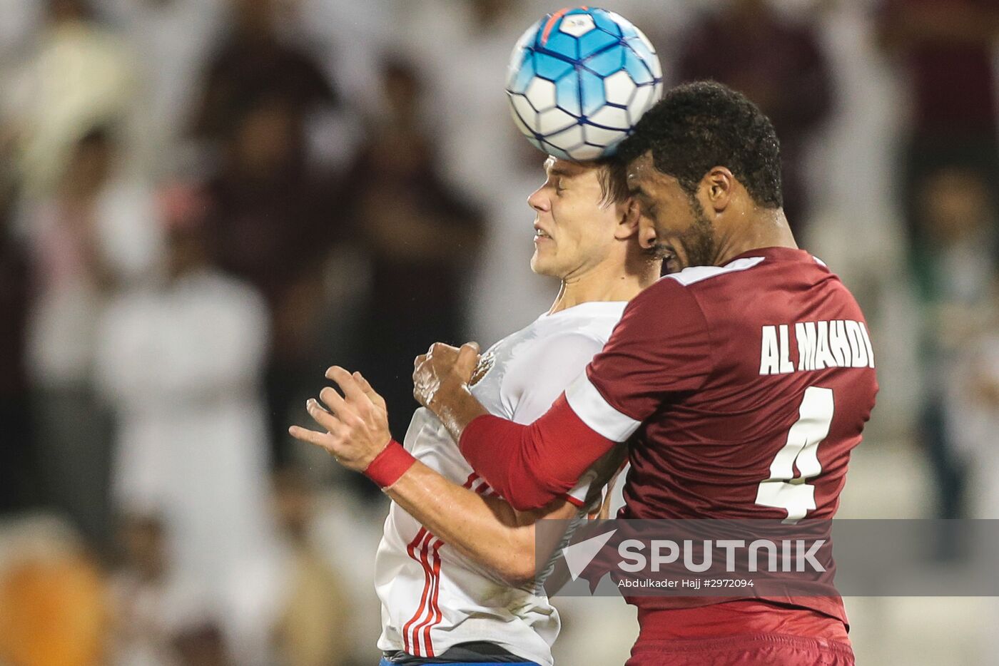 Football. Qatar vs. Russia international friendly match