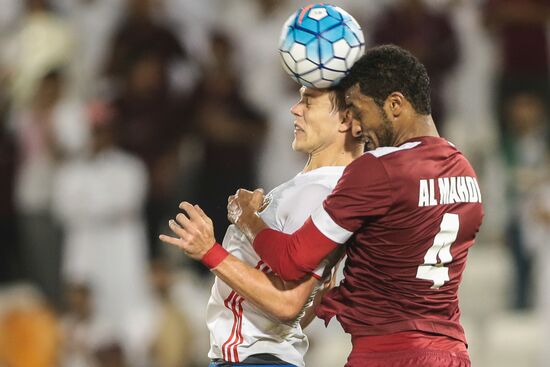 Football. Qatar vs. Russia international friendly match