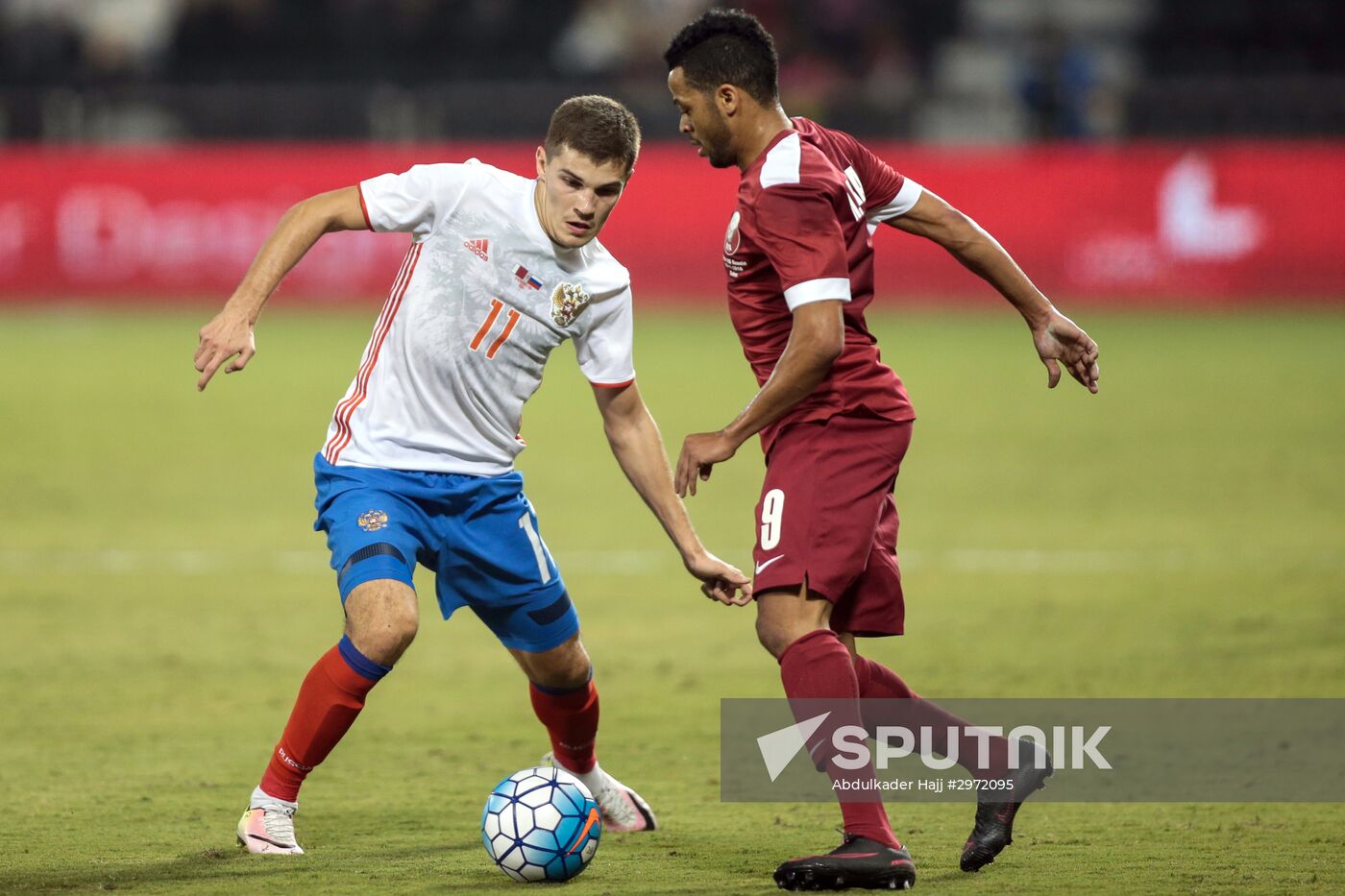 Qatar vs. Russia friendly football match