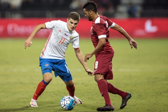 Qatar vs. Russia friendly football match