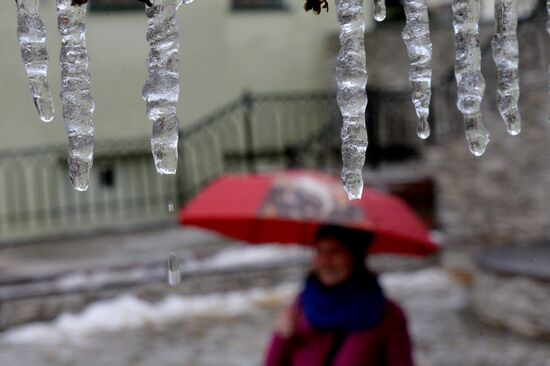Freezing rain in Kazan