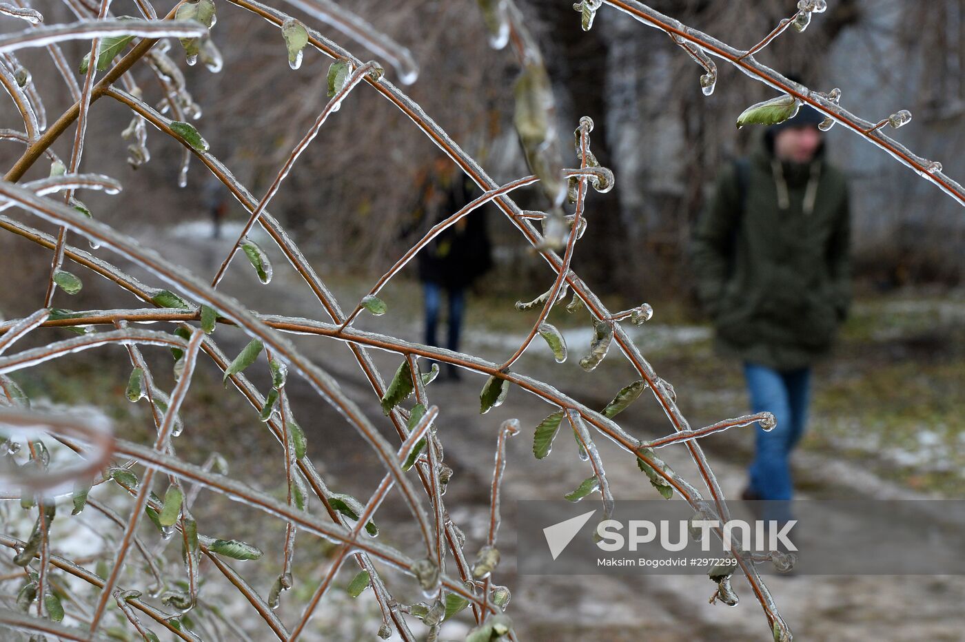 Freezing rain in Kazan
