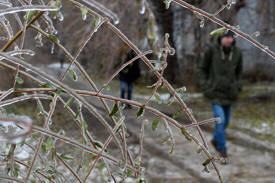 Freezing rain in Kazan