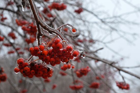 Freezing rain in Kazan