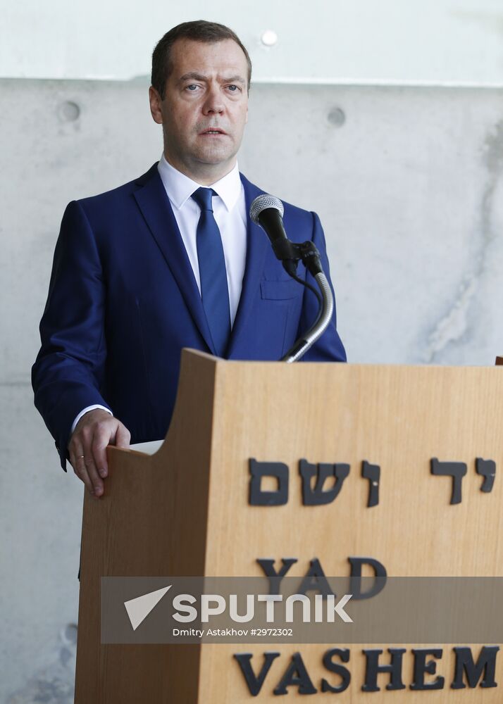 Russian Prime Minister Dmitry Medvedev's official visit to Israel