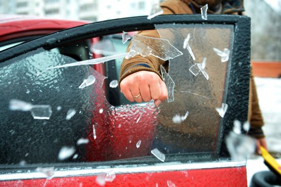 Freezing rain in Kazan
