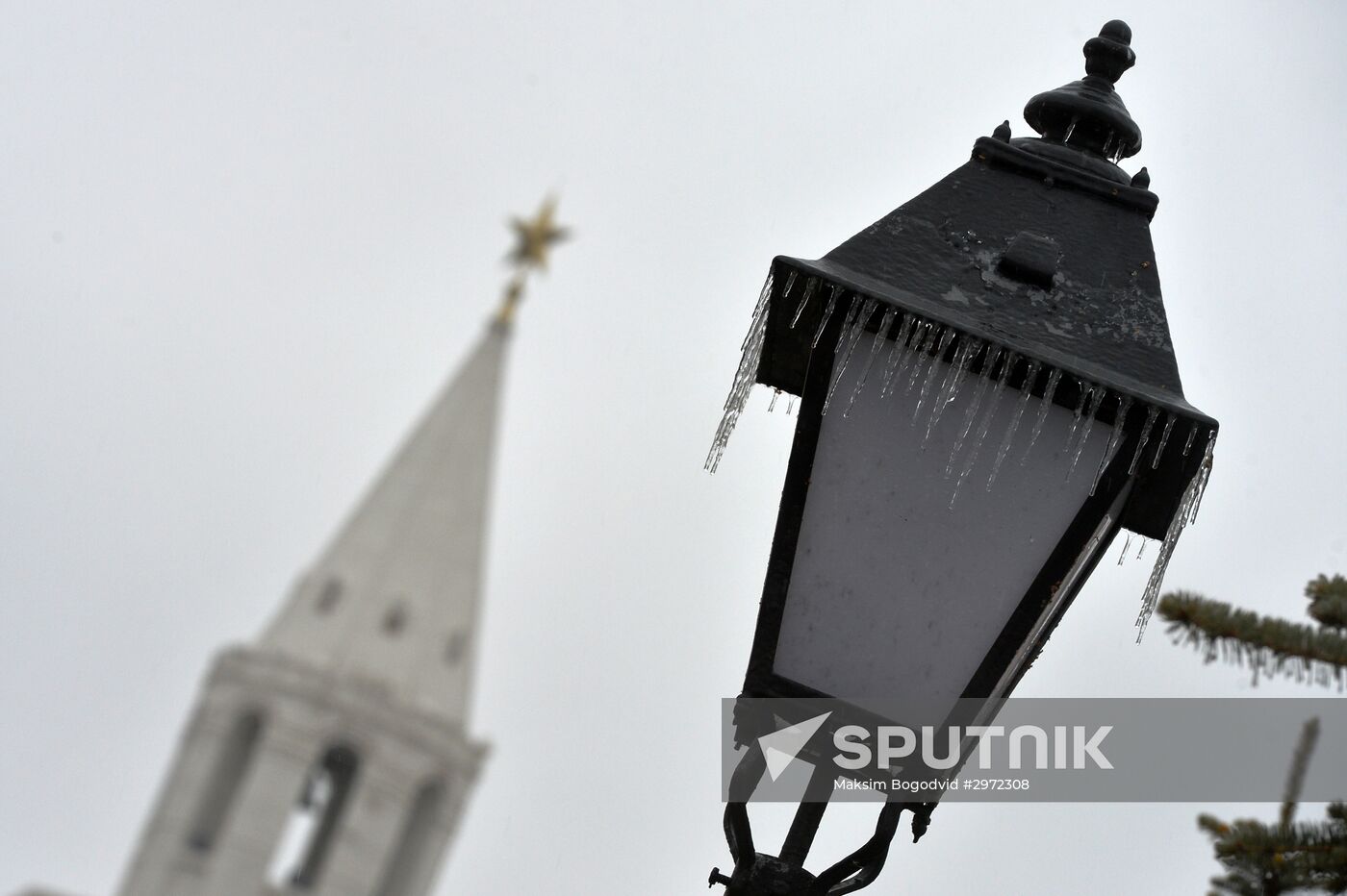 Freezing rain in Kazan