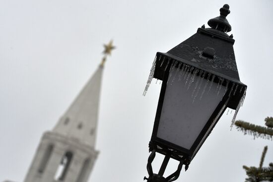 Freezing rain in Kazan