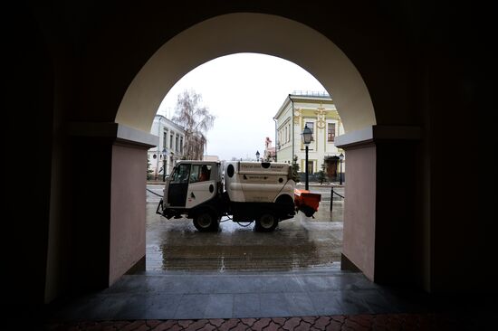 Freezing rain in Kazan