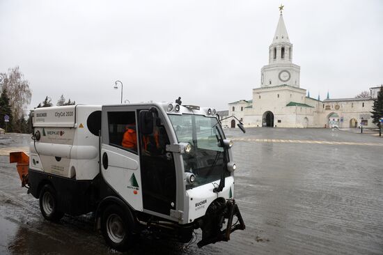 Freezing rain in Kazan