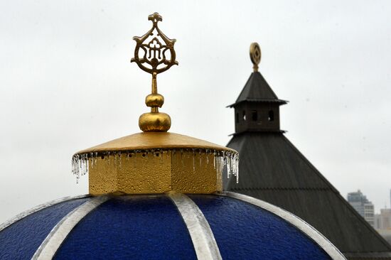 Freezing rain in Kazan