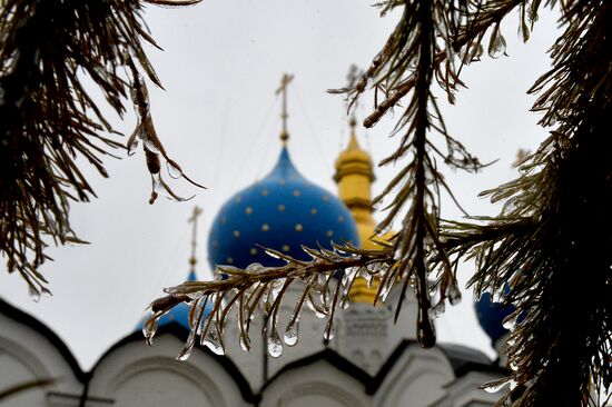 Freezing rain in Kazan