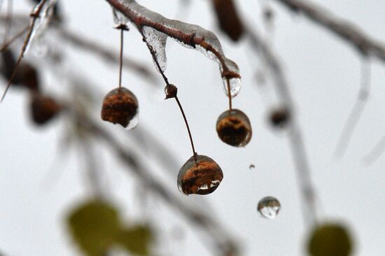 Freezing rain in Kazan