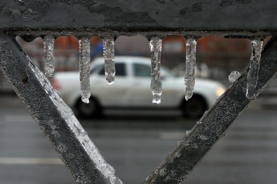 Freezing rain in Kazan